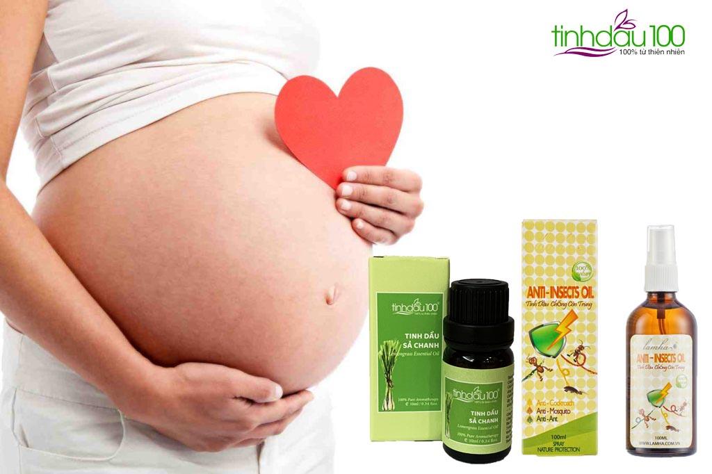 Phụ nữ mang thai có nên dùng Tinh dầu sả/sả chanh/tinh dầu chống côn trùng để đuổi muỗi không?