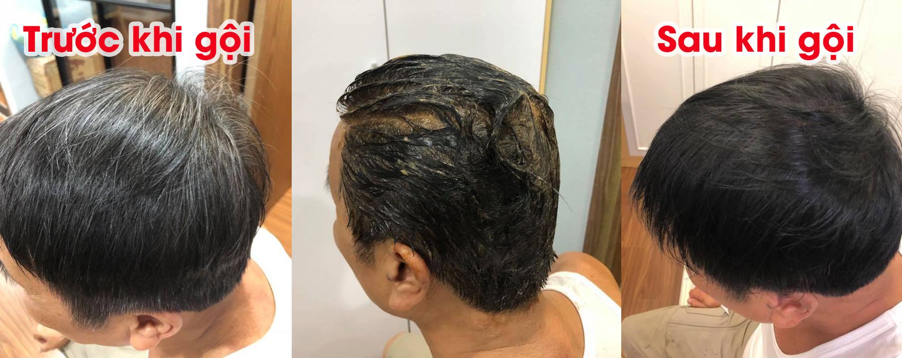 Mẹo nhỏ biến tóc bạc thành tóc đen chỉ sau 5p an toàn, hiệu quả, không kích ứng, ảnh hưởng đến da đầu.