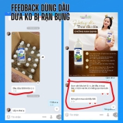 Feedback dùng dầu dừa không bị rạn bụng
