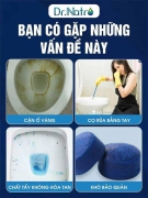 Đánh bay vết bẩn bồn cầu với chai sạch bồn cầu DrNatro