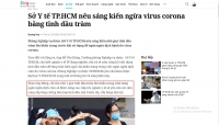 Sở y tế Tp Hồ Chí Mình khuyến khích người dân sử dụng tinh dầu