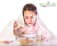 Xông hơi cho da mặt bằng tinh dầu