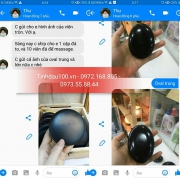 Đơn hàng và phản hồi về công dụng của đá chườm gan của Ms Thu
