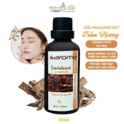 Dầu massage mặt da nhạy cảm (trầm hương) Saroma 50ml