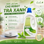 Nước Lau Sàn Cho Robot Hút Bụi Nabot Hương Trà Xanh Lam Hà 1000ml