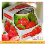 Nến thơm tinh dầu hương dâu tây Strawberry Admit 85g | Thời gian đốt 18h