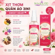 Xịt thơm quần áo 3 in 1 Sweet Heart