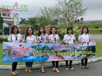 Hè 2018, team Tinh dầu 100 đi nghỉ mát tại Vườn Vua resort