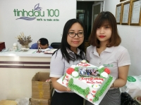 Team Tinhdau100 chúc mừng sinh nhật Ms Oanh + Ms Ly