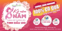 Minigame Kỷ niệm 8 năm thành lập thương hiệu Tinh Dầu 100