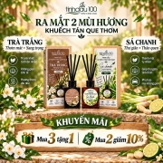 Khuyến mãi Ra mắt 2 mùi hương khuếch tán que thơm Tinh Dầu 100