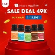 Siêu Sale SHOPEE 11.11 với Tinh Dầu 100, săn sale ngay anh chị nhé!